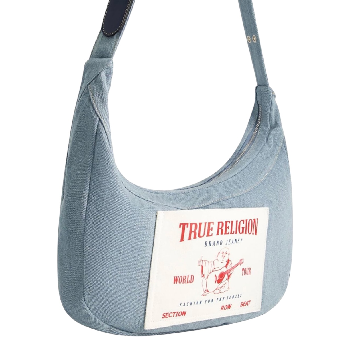 Foto 6 pulgar | Bolsa Crossbody True Religion Light Blue para Dama