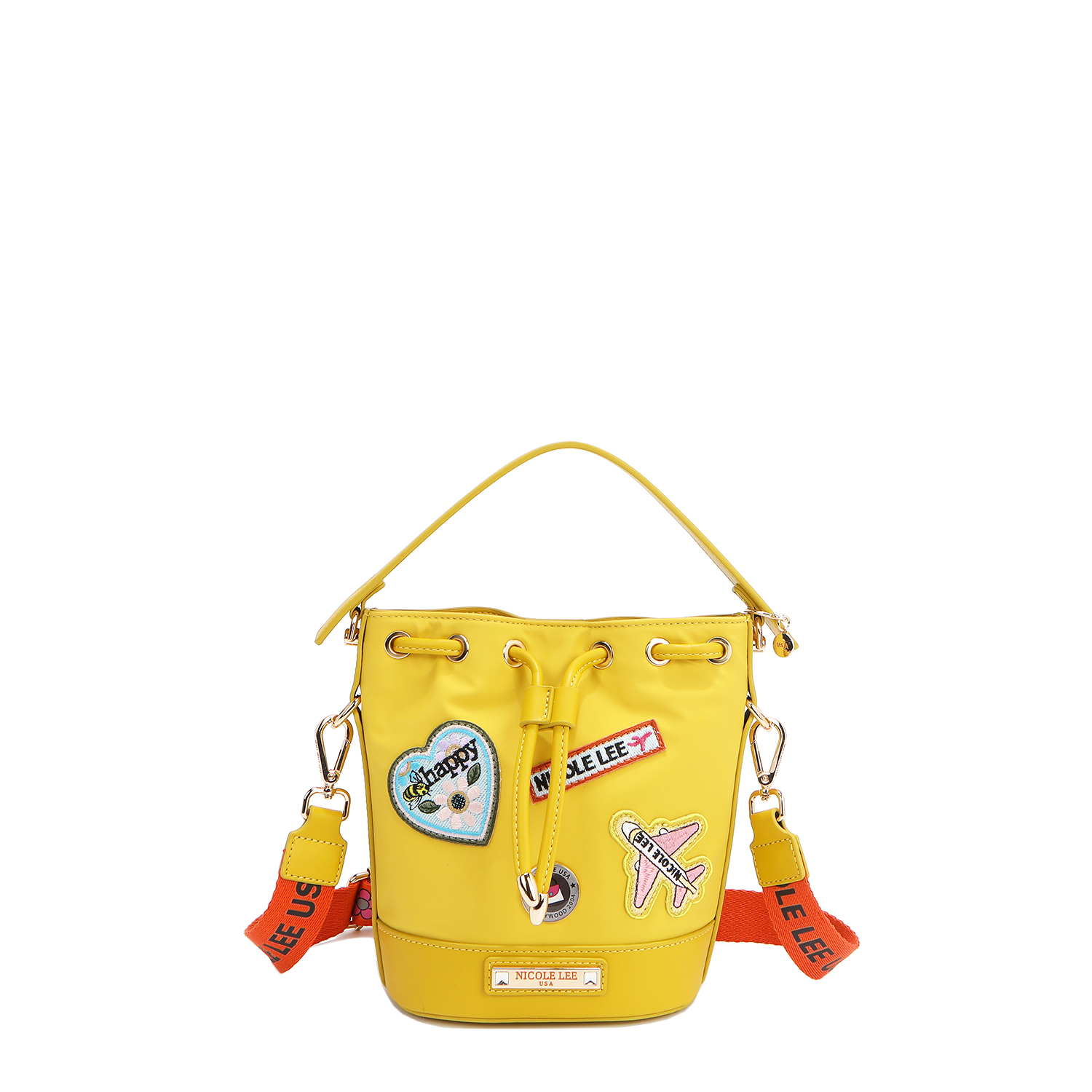 Foto 1 | Bolsa de Jareta Nicole Lee de Nailon con Parches