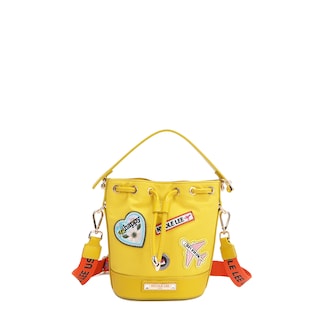 Foto 1 | Bolsa de Jareta Nicole Lee de Nailon con Parches