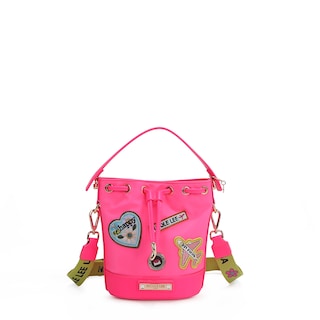 Foto 3 | Bolsa de Jareta Nicole Lee De Nailon Con Parches
