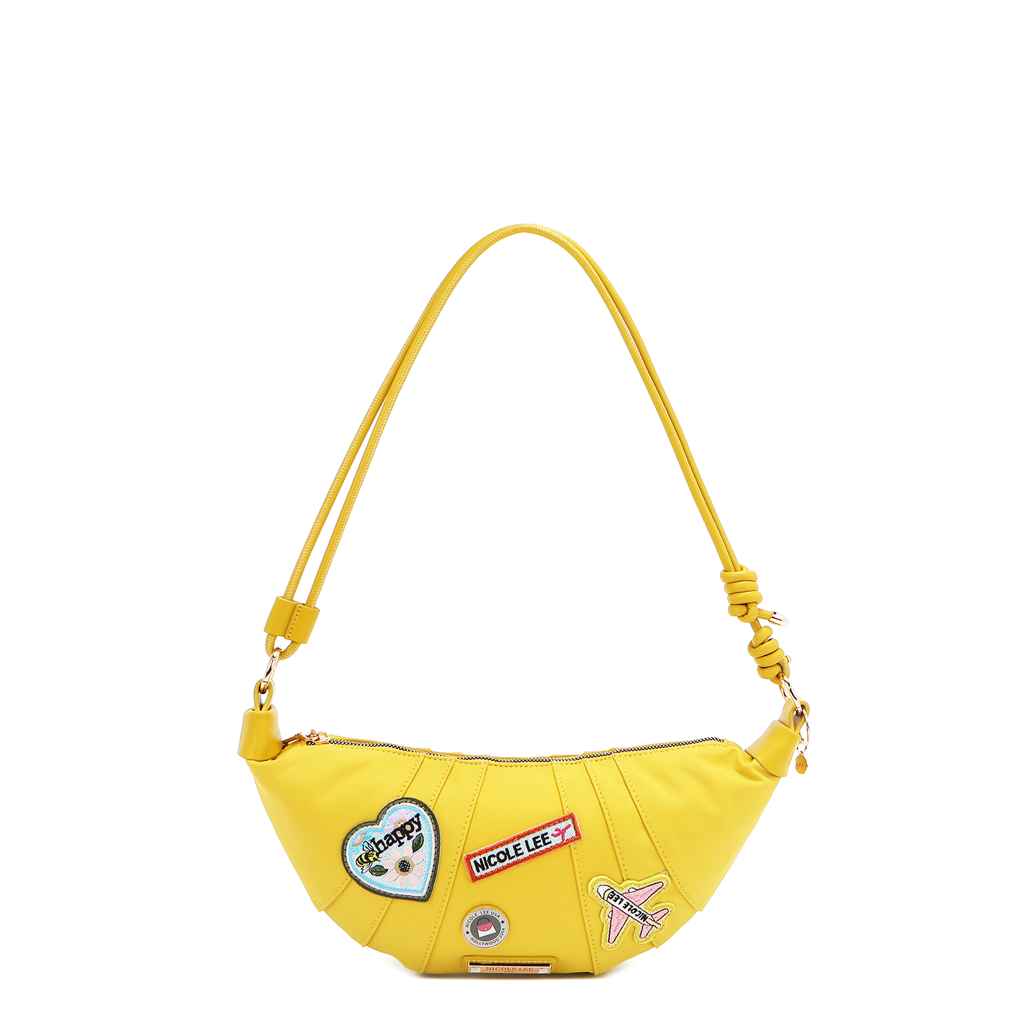 Foto 2 pulgar | Bolsa Shoulder Nicole Lee de Nailon con Parches
