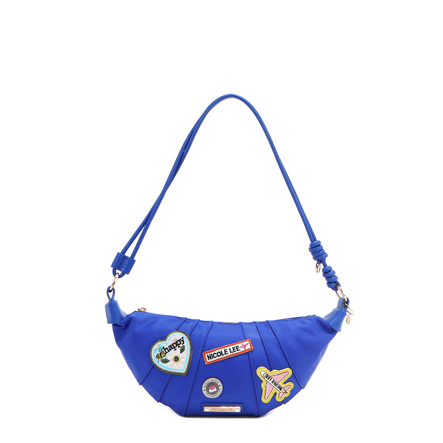 Foto 2 pulgar | Bolsa Shoulder Nicole Lee de Nailon con Parches