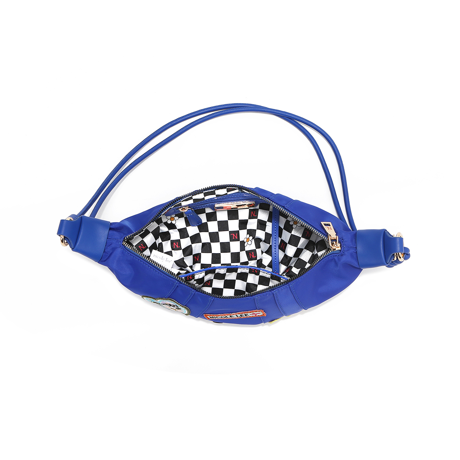 Foto 5 pulgar | Bolsa Shoulder Nicole Lee de Nailon con Parches
