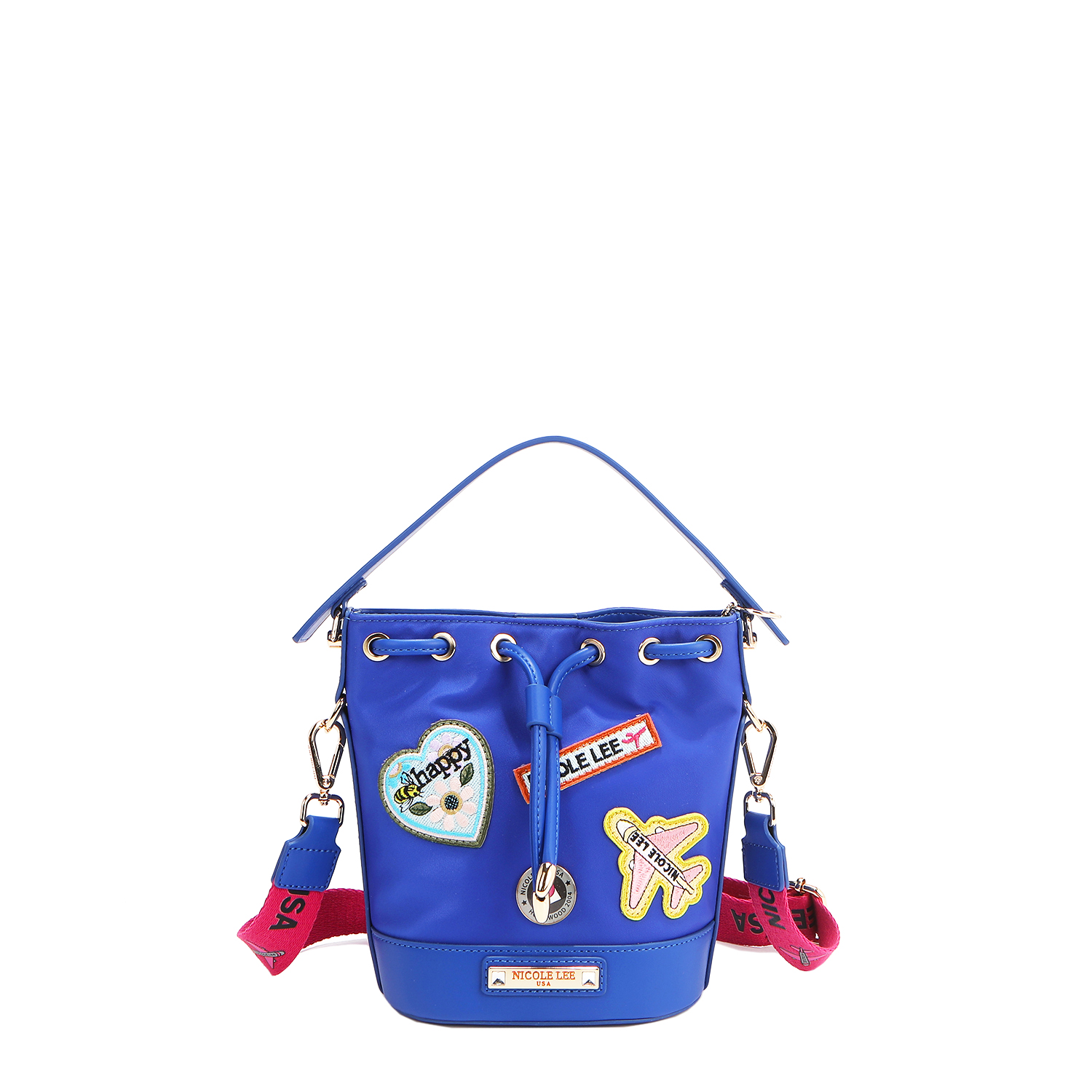 Foto 4 pulgar | Bolsa De Jareta Nicole Lee De Nailon Con Parches
