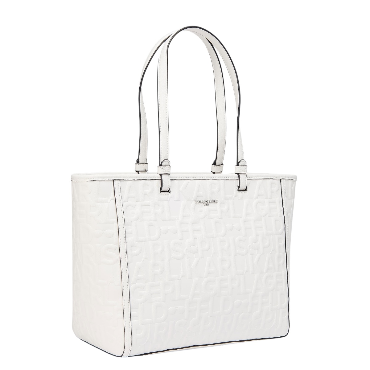 Foto 4 pulgar | Bolsa Karl Lagerfeld Maybelle White para Mujer