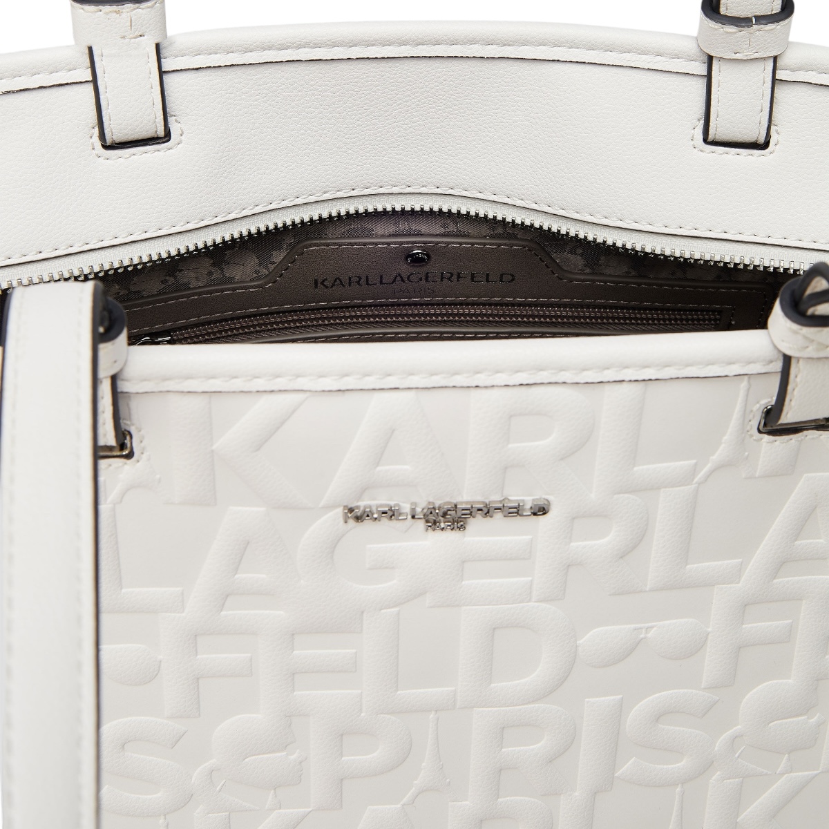 Foto 4 | Bolsa Karl Lagerfeld Maybelle White para Mujer