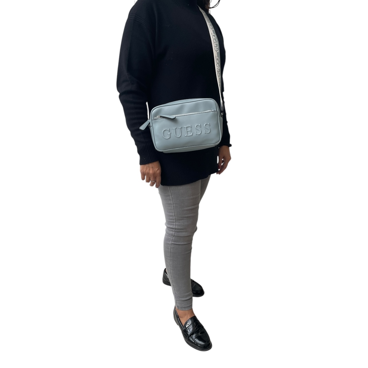 Foto 7 pulgar | Bolsa Guess Sky Blue para Mujer