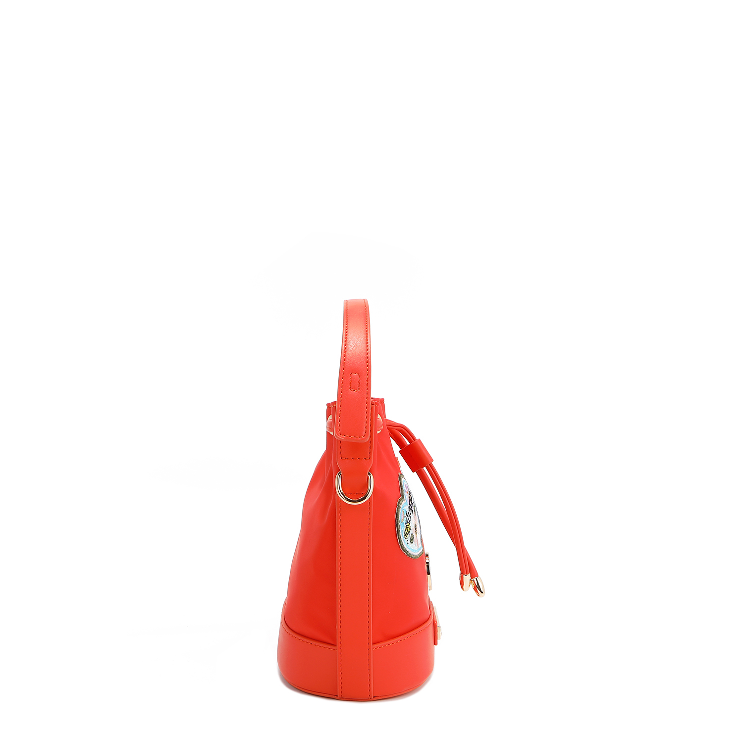 Foto 3 pulgar | Bolsa de Jareta Nicole Lee de Nailon Con Parches
