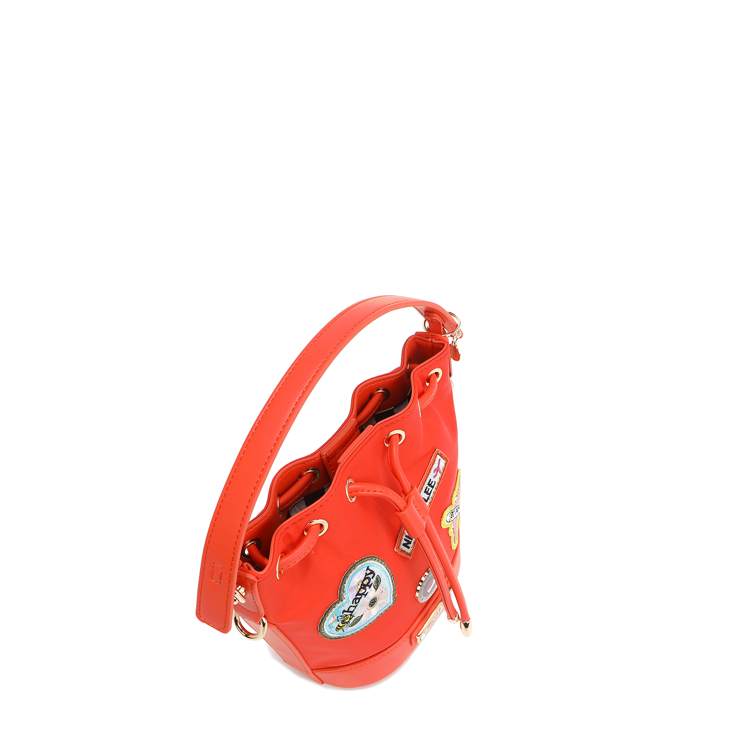 Foto 7 pulgar | Bolsa de Jareta Nicole Lee de Nailon Con Parches