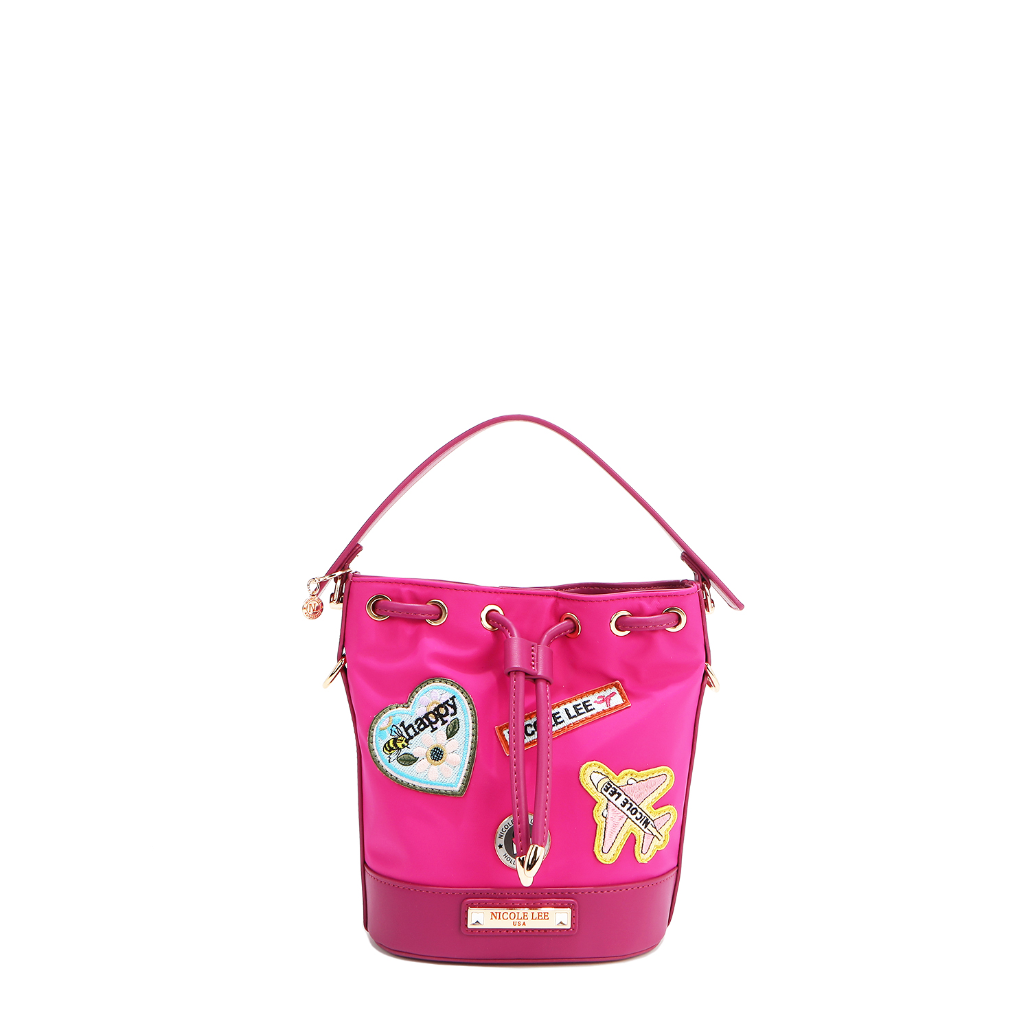 Bolsa de Jareta Nicole Lee de Nailon con Parches