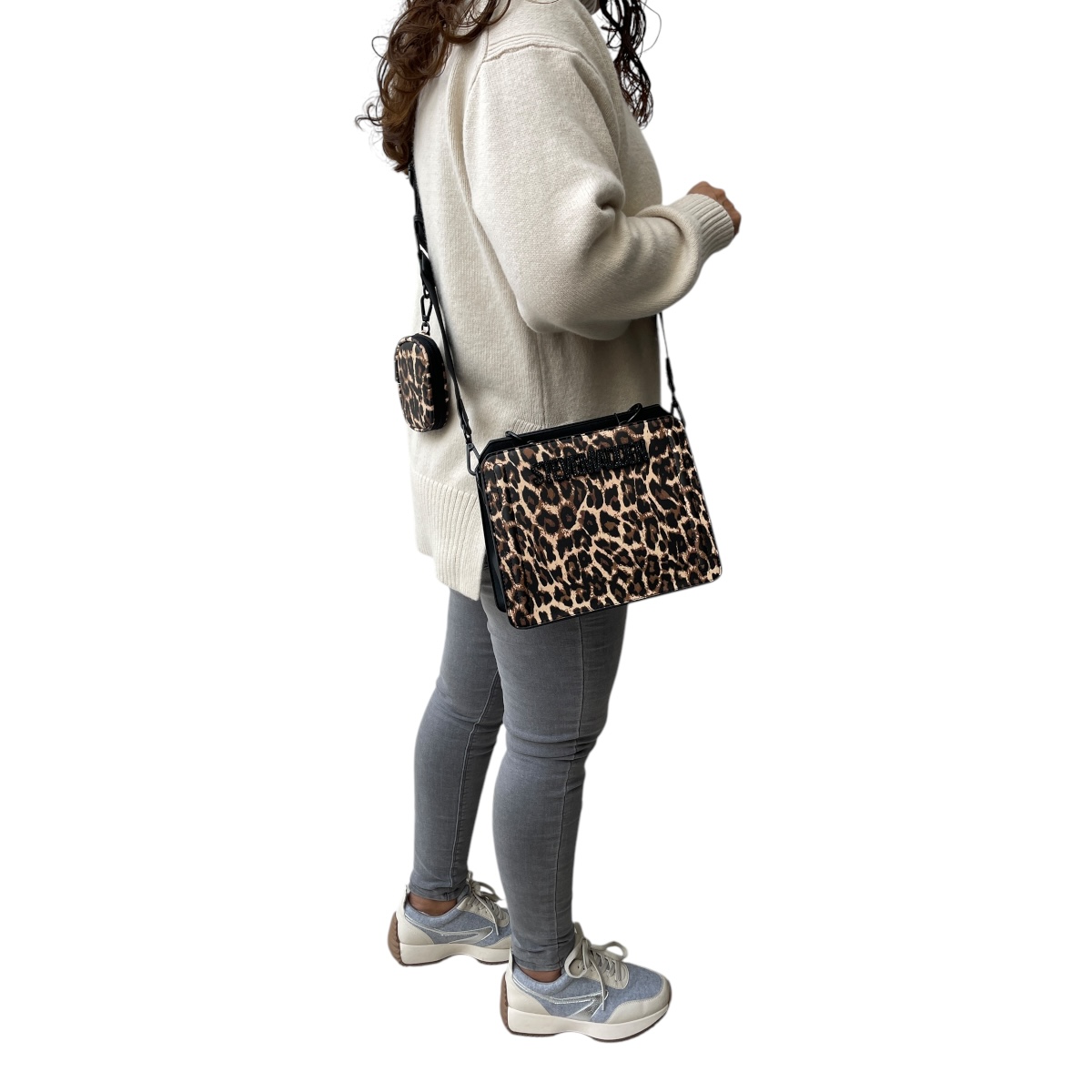 Foto 5 pulgar | Bolsa Para Dama Steve Madden Bevelyn Leopard