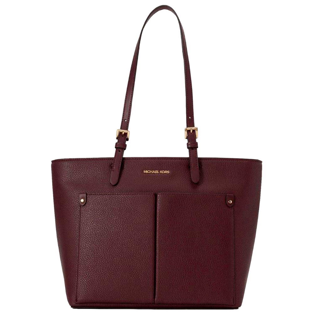 Foto 2 pulgar | Bolsa Michael Kors Jet Set Medium Pocket Tote Bag Color 35f3gtvt8b Vino