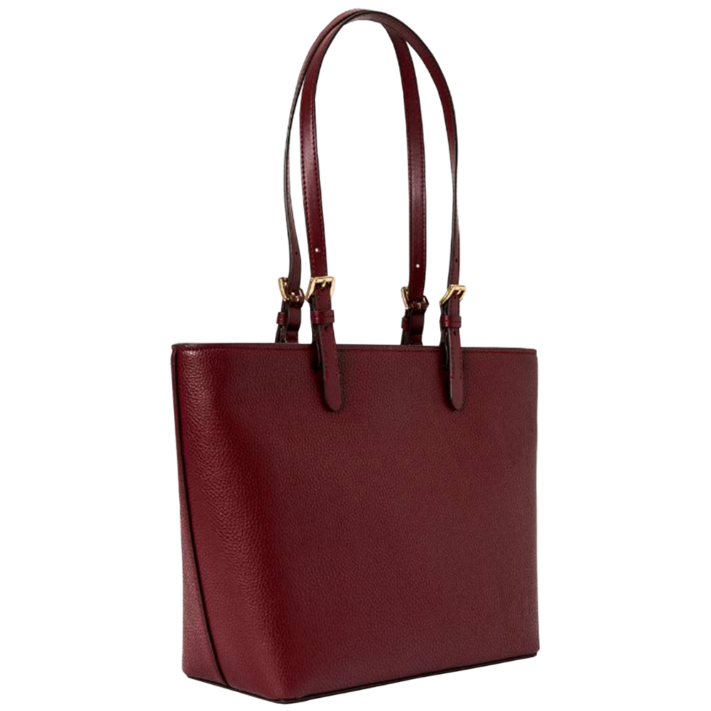 Foto 3 pulgar | Bolsa Michael Kors Jet Set Medium Pocket Tote Bag Color 35f3gtvt8b Vino