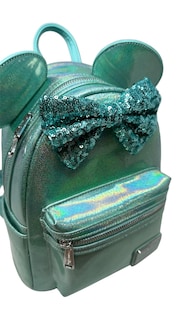Foto 3 | Bandolera Loungefly Disney Minnie Mouse Glitter Blue - Venta Internacional.
