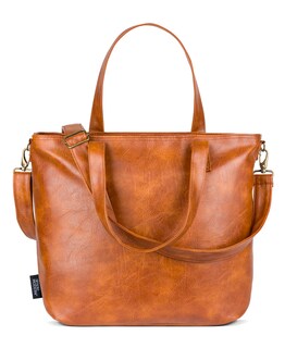 Foto 1 | Bolsa De Piel Sintética Marrón, Sencilla Y Moderna, Grande, Para Portátil De 17 Pulgadas - Venta Internacional.
