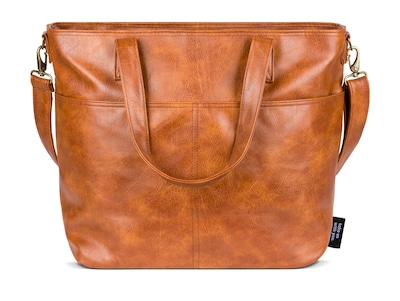 Foto 2 | Bolsa De Piel Sintética Marrón, Sencilla Y Moderna, Grande, Para Portátil De 17 Pulgadas - Venta Internacional.
