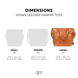 Foto 3 | Bolsa De Piel Sintética Marrón, Sencilla Y Moderna, Grande, Para Portátil De 17 Pulgadas - Venta Internacional.