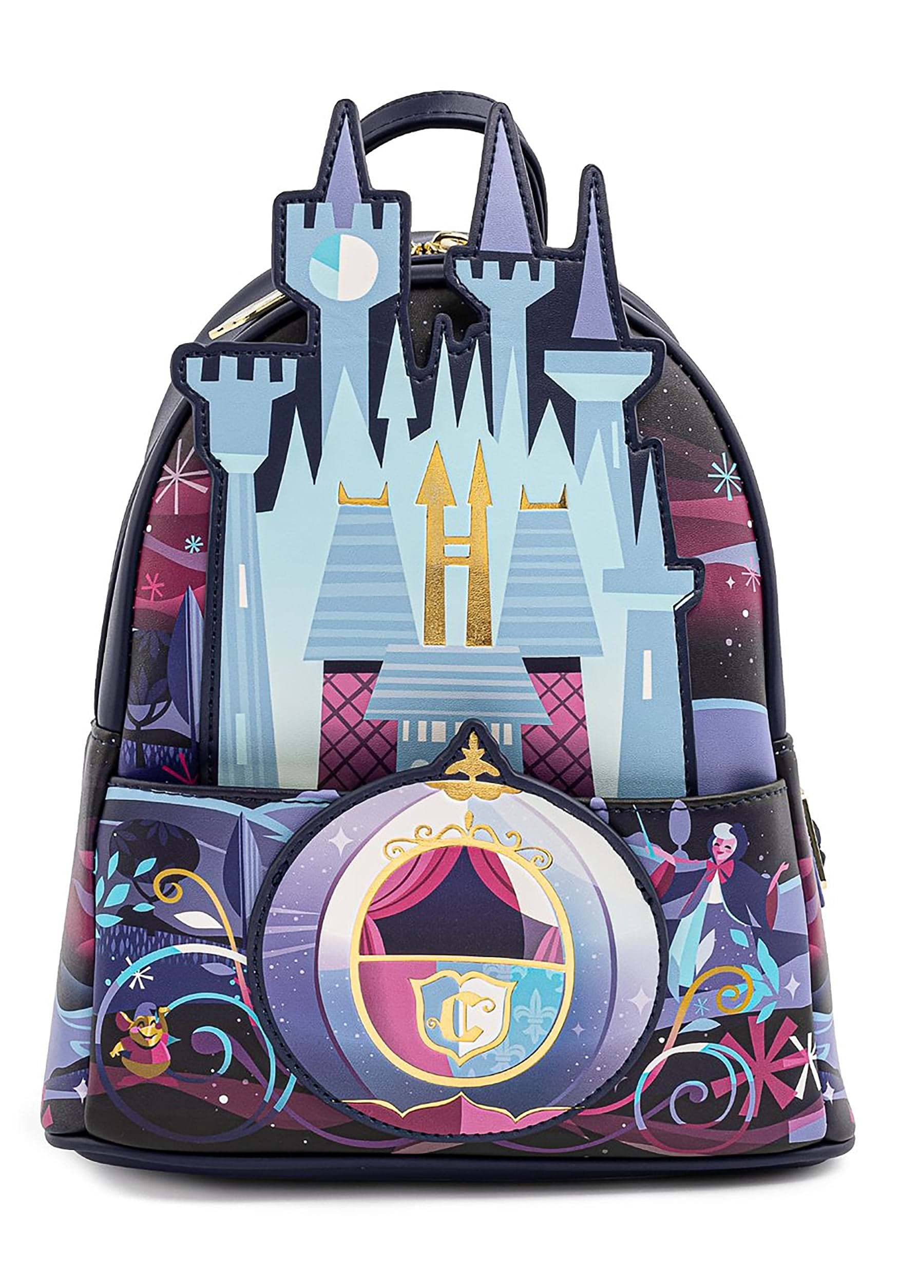 Foto 2 pulgar | Bandolera Loungefly Disney Cinderella Castle Para Mujer - Venta Internacional.