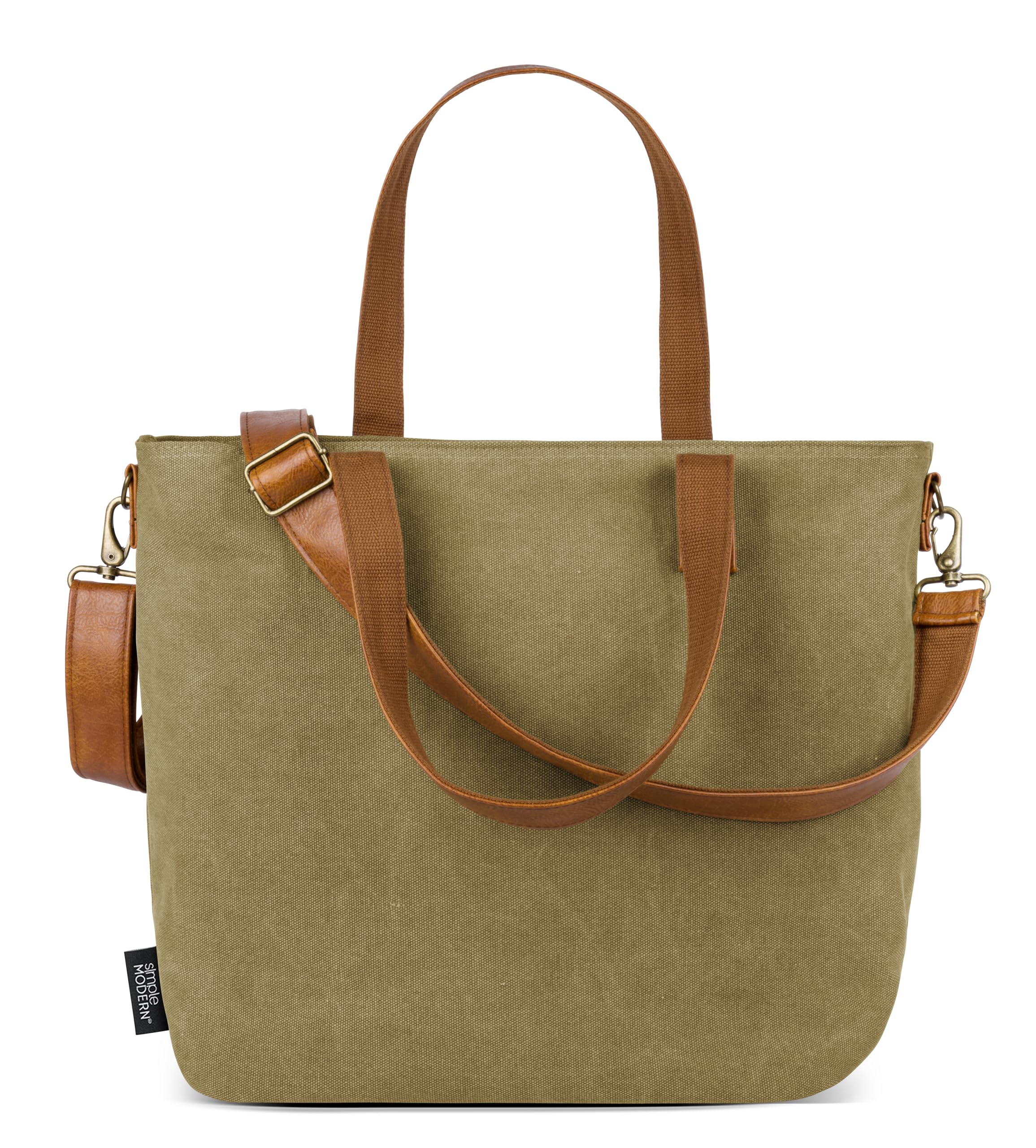 Foto 2 pulgar | Bolsa De Lona Grande, Moderna Y Sencilla, Color Oliva, Para Portátil De 17 Pulgadas - Venta Internacional.