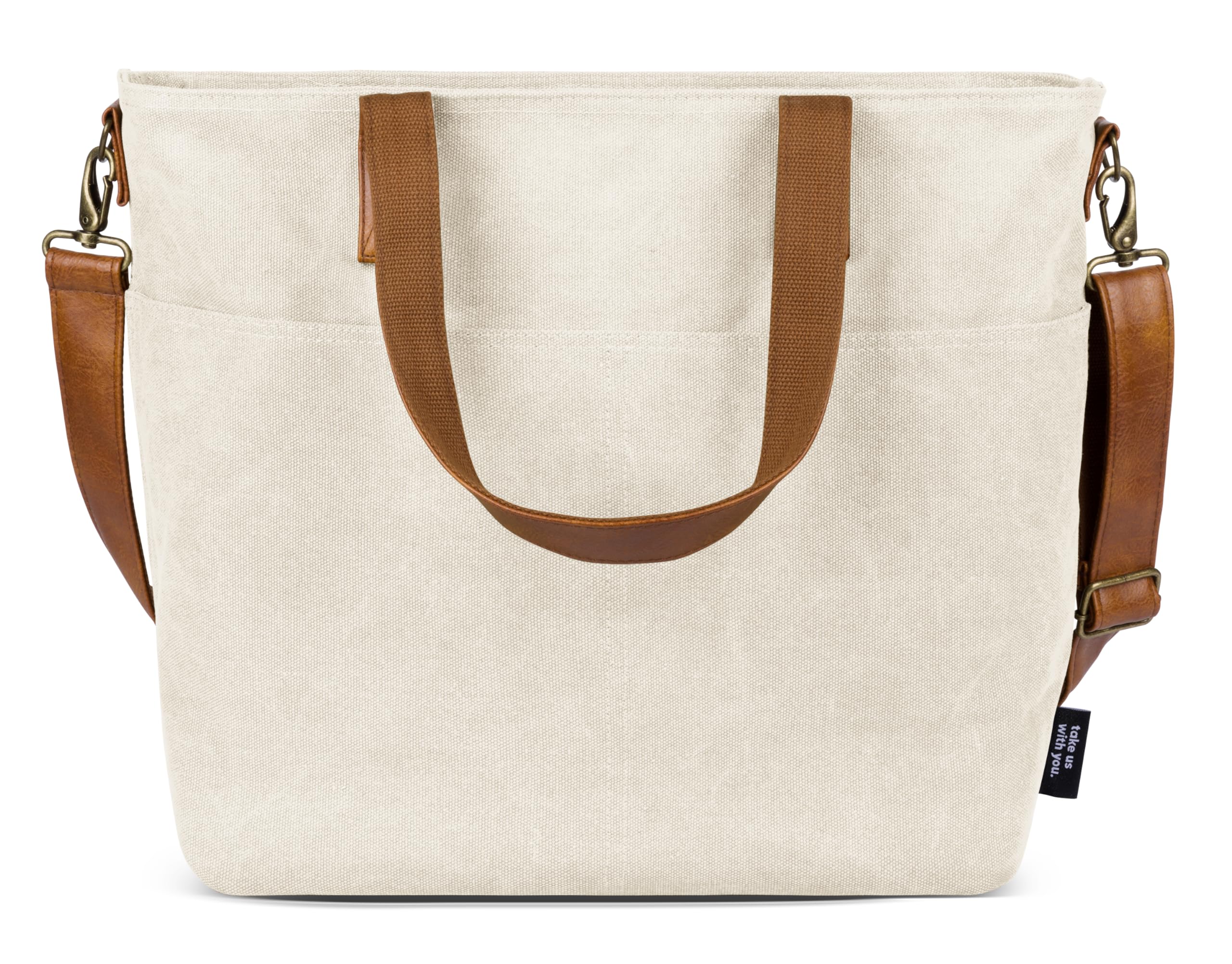 Foto 3 | Bolsa De Lona Grande, Simple Y Moderna, De Abedul Almendro, Para Portátil De 17 Pulgadas - Venta Internacional.
