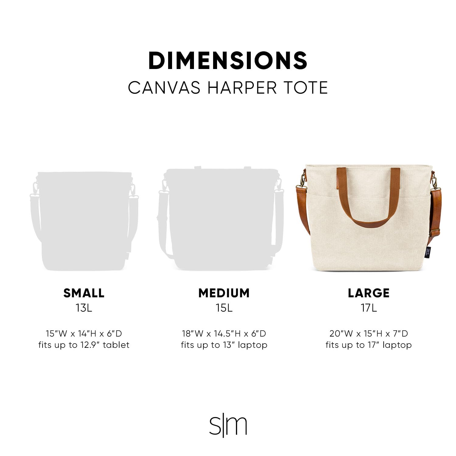 Foto 5 pulgar | Bolsa De Lona Grande, Simple Y Moderna, De Abedul Almendro, Para Portátil De 17 Pulgadas - Venta Internacional.