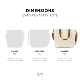 Foto 4 | Bolsa De Lona Grande, Simple Y Moderna, De Abedul Almendro, Para Portátil De 17 Pulgadas - Venta Internacional.