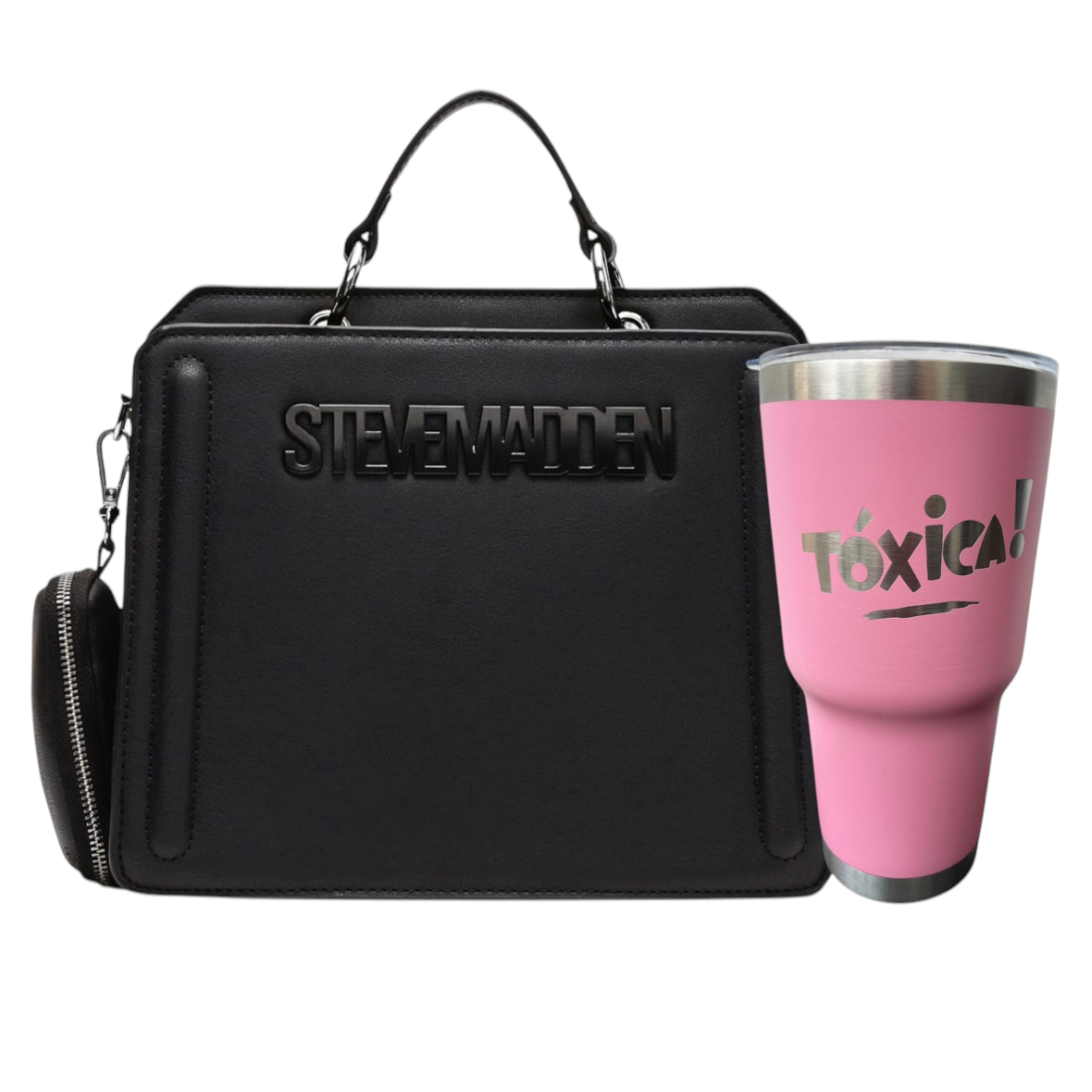 Foto 2 pulgar | Bolsa Steve Madden Bevelyn Black + Termo Toxica