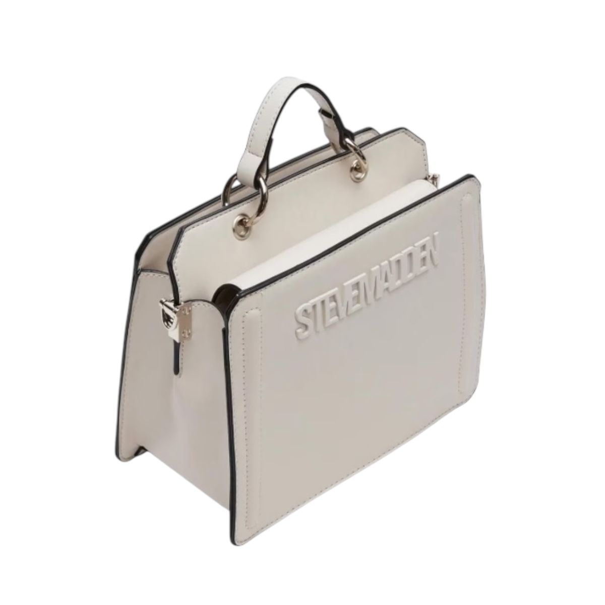 Foto 3 pulgar | Bolsa Steve Madden Bevelyn Cream + Termo Steve Madden White