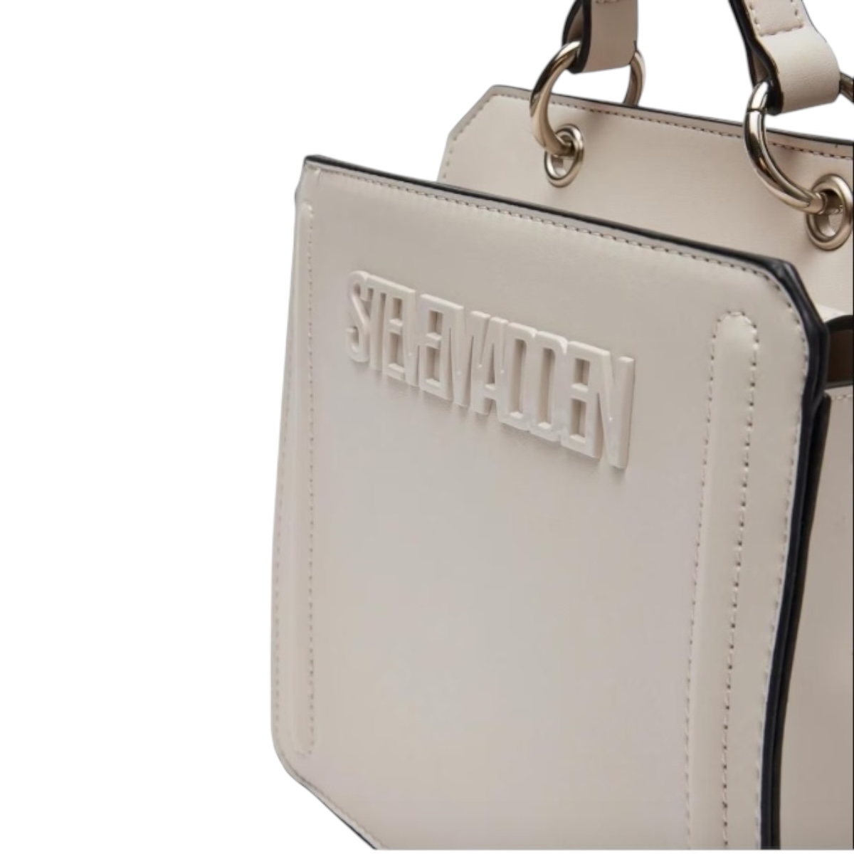 Foto 5 pulgar | Bolsa Steve Madden Bevelyn Cream + Termo Steve Madden White