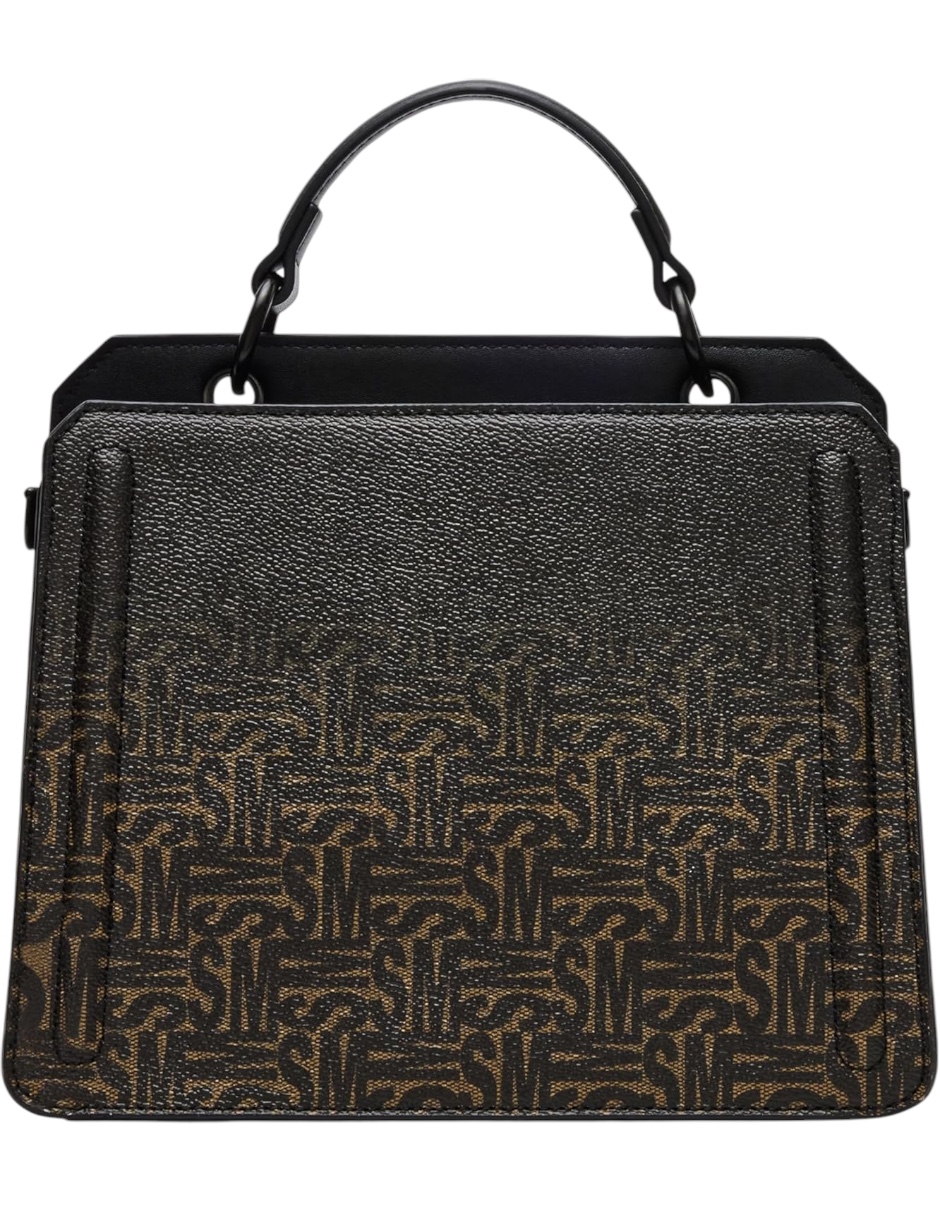 Foto 6 pulgar | Bolsa Tote Steve Madden Café Oscuro de Piel con Asa Desmontable Y Monedero Pequeño