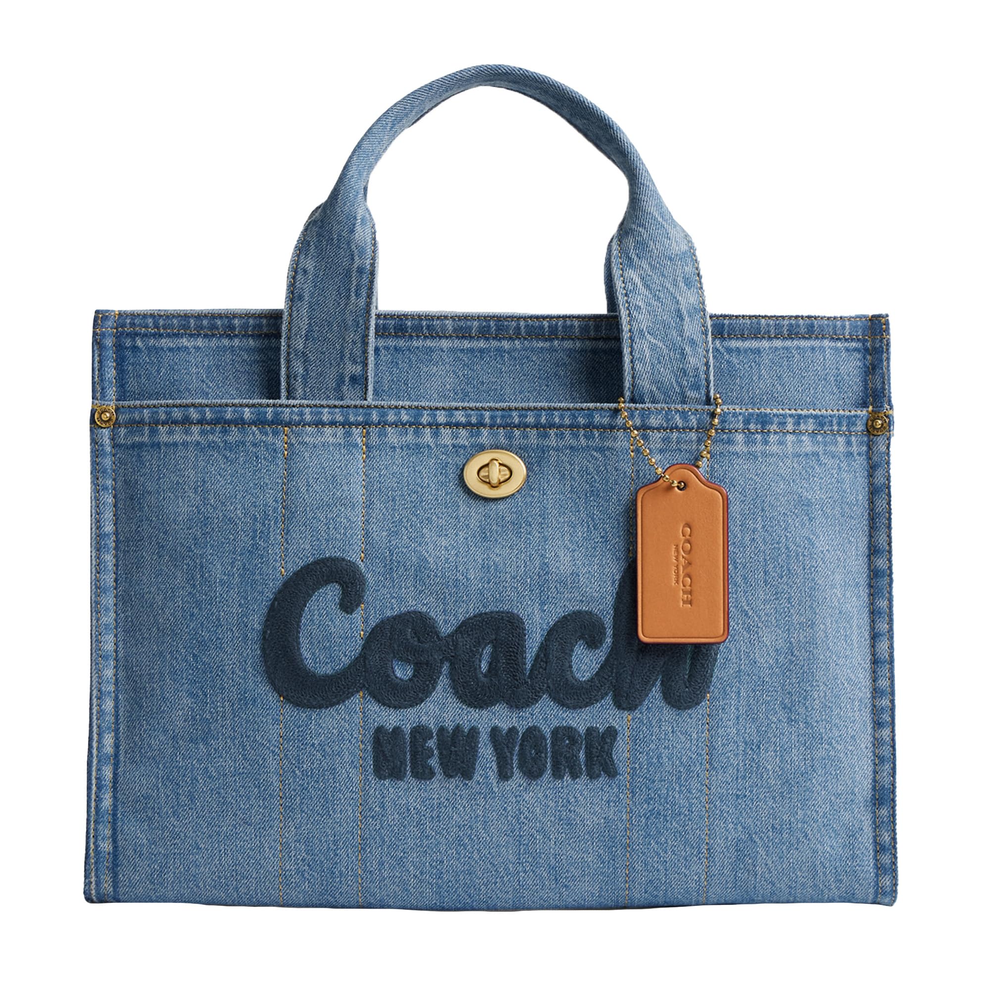 Foto 2 pulgar | Bolso De Mano Coach Cargo Indigo Para Mujer - Venta Internacional.