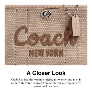 Foto 4 | Bolsa Coach Cargo Tote 26 Dark Natural Para Mujeres Y Hombres - Venta Internacional.