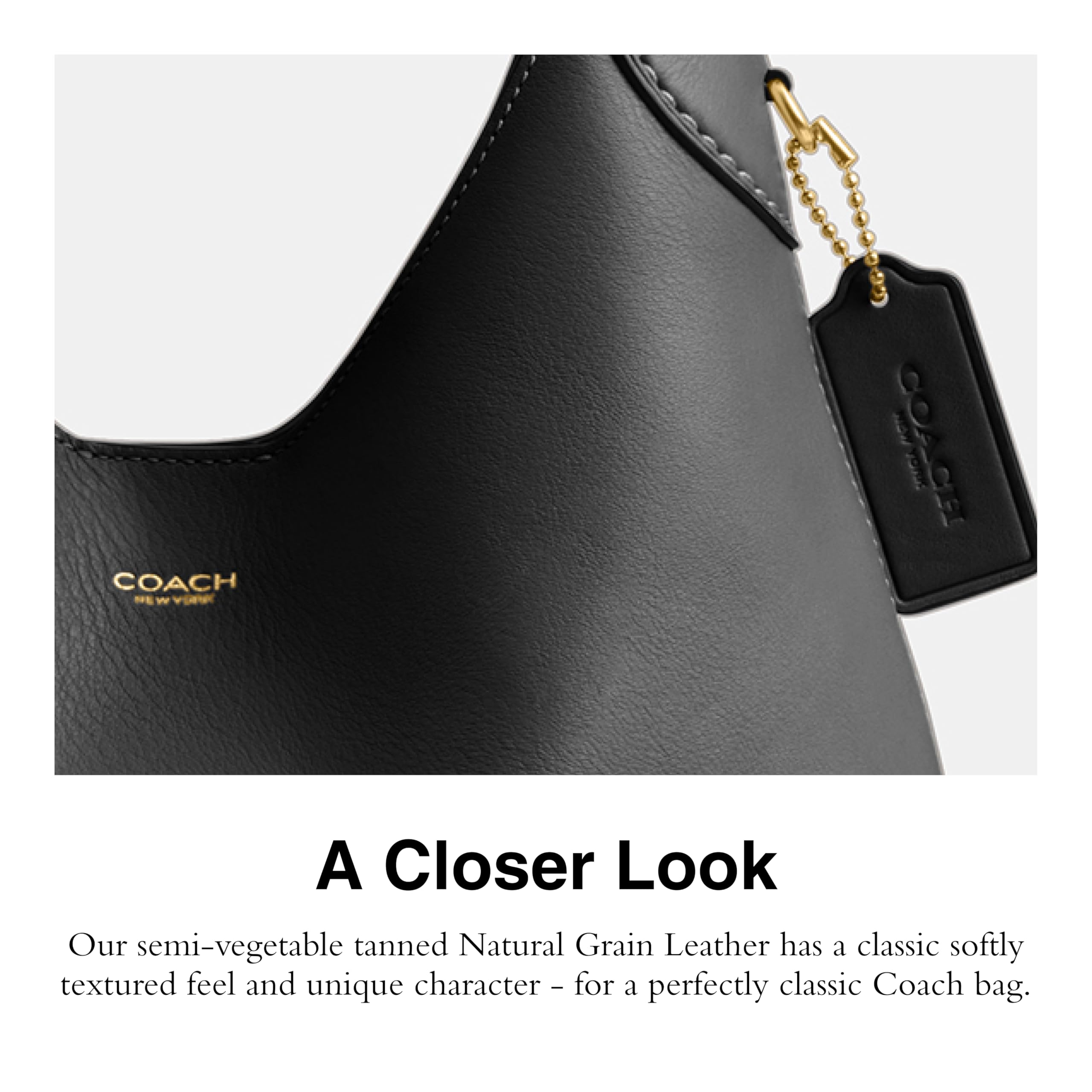 Foto 4 | Bolsa Bandolera Coach Brooklyn 28 Negra para Mujer - Venta Internacional