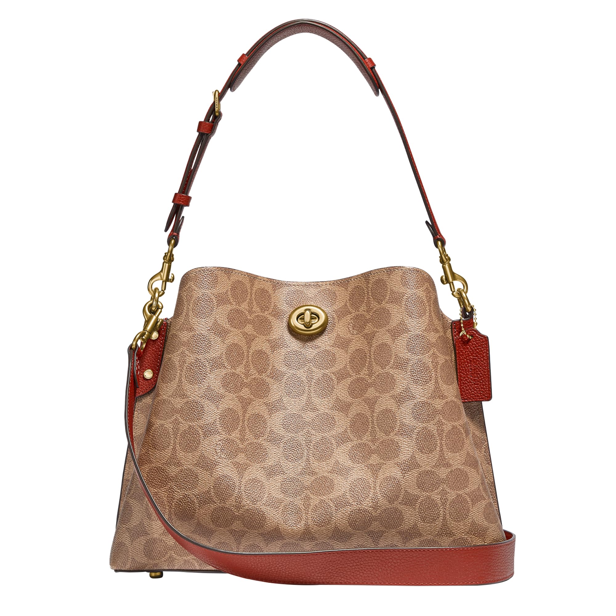 Foto 2 pulgar | Bolsa Bandolera Coach Coated Canvas Signature Willow B4/tan - Venta Internacional