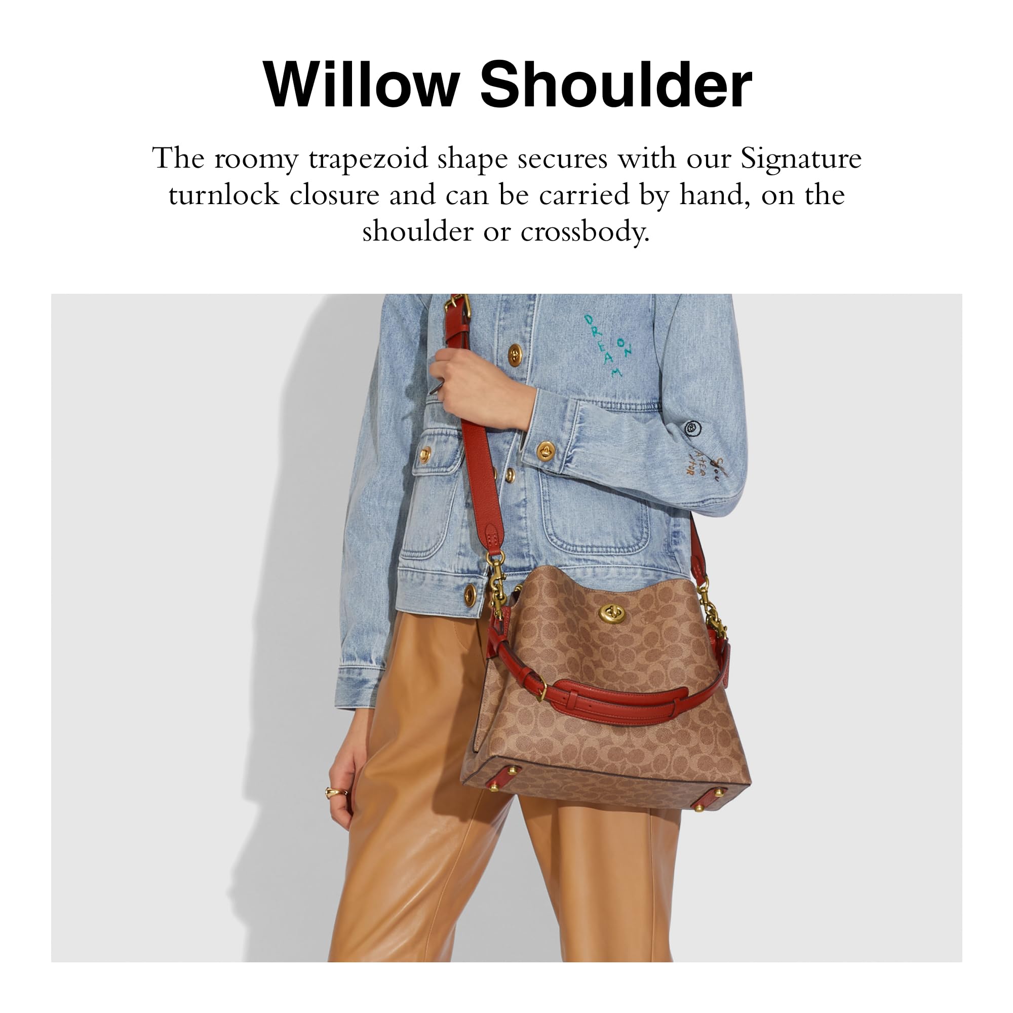 Foto 4 pulgar | Bolsa Bandolera Coach Coated Canvas Signature Willow B4/tan - Venta Internacional