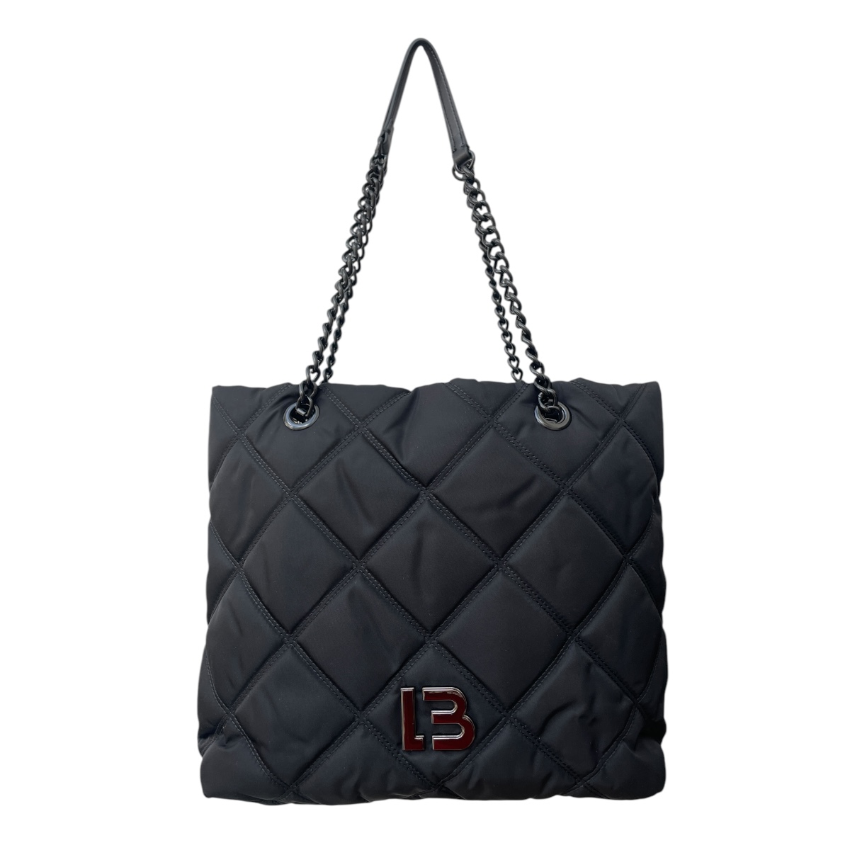 Bolsa Bimba Y Lola Shopper Acolchada Negra