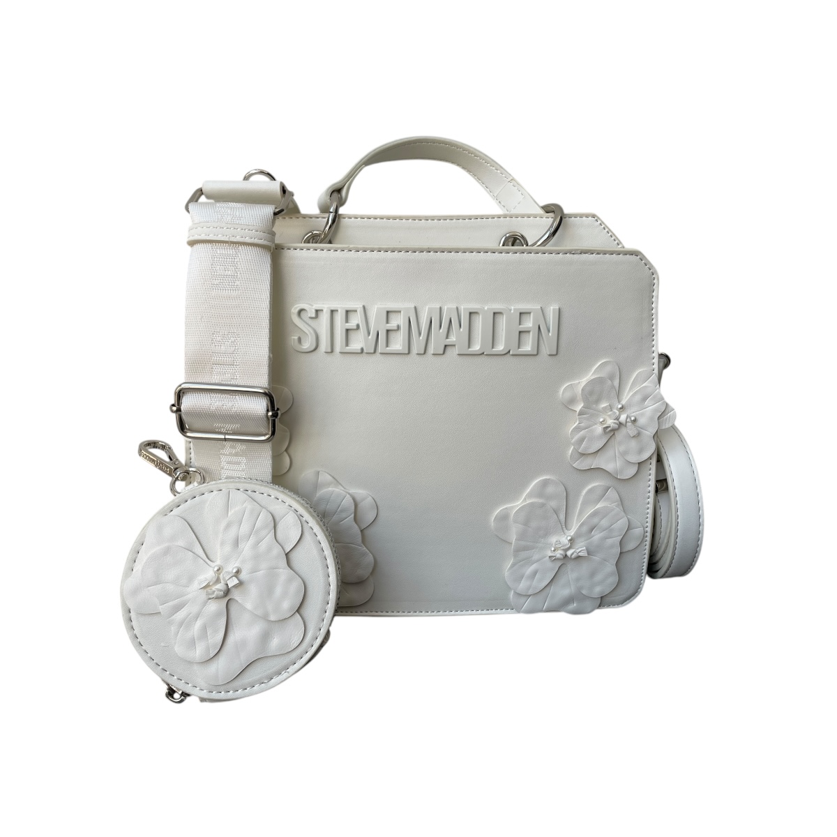Foto 2 pulgar | Bolsa Steve Madden Bevelyn Flowers Cream