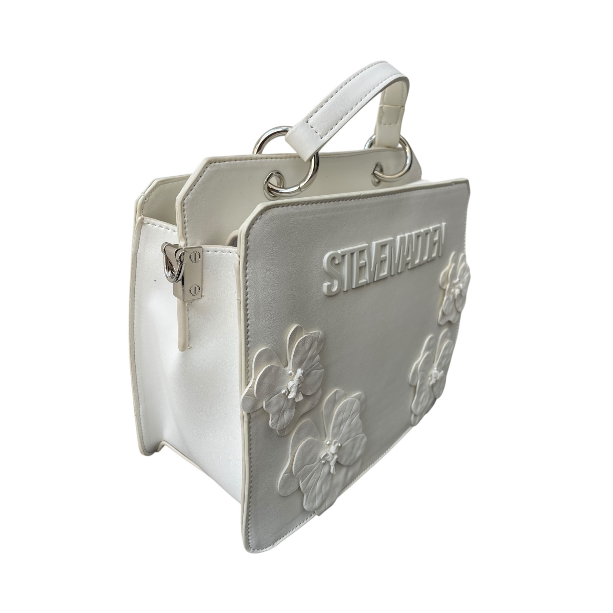 Foto 4 pulgar | Bolsa Steve Madden Bevelyn Flowers Cream