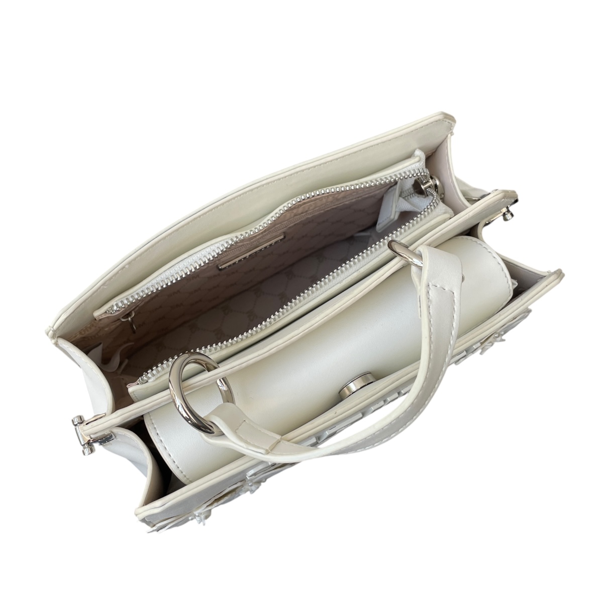 Foto 5 pulgar | Bolsa Steve Madden Bevelyn Flowers Cream