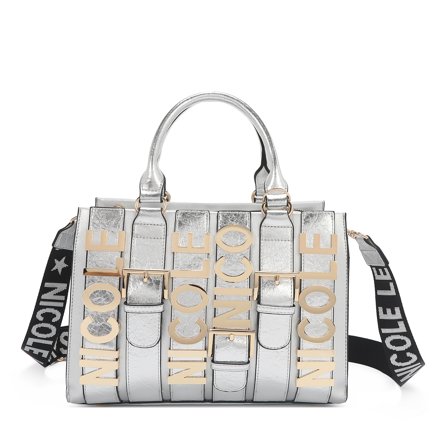 Foto 4 pulgar | Bolsa Tote Nicole Lee con Cinturón de Hebilla Metálica