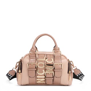 Foto 3 | Bolsa Boston Nicole Lee con Cinturón de Hebilla Metálica