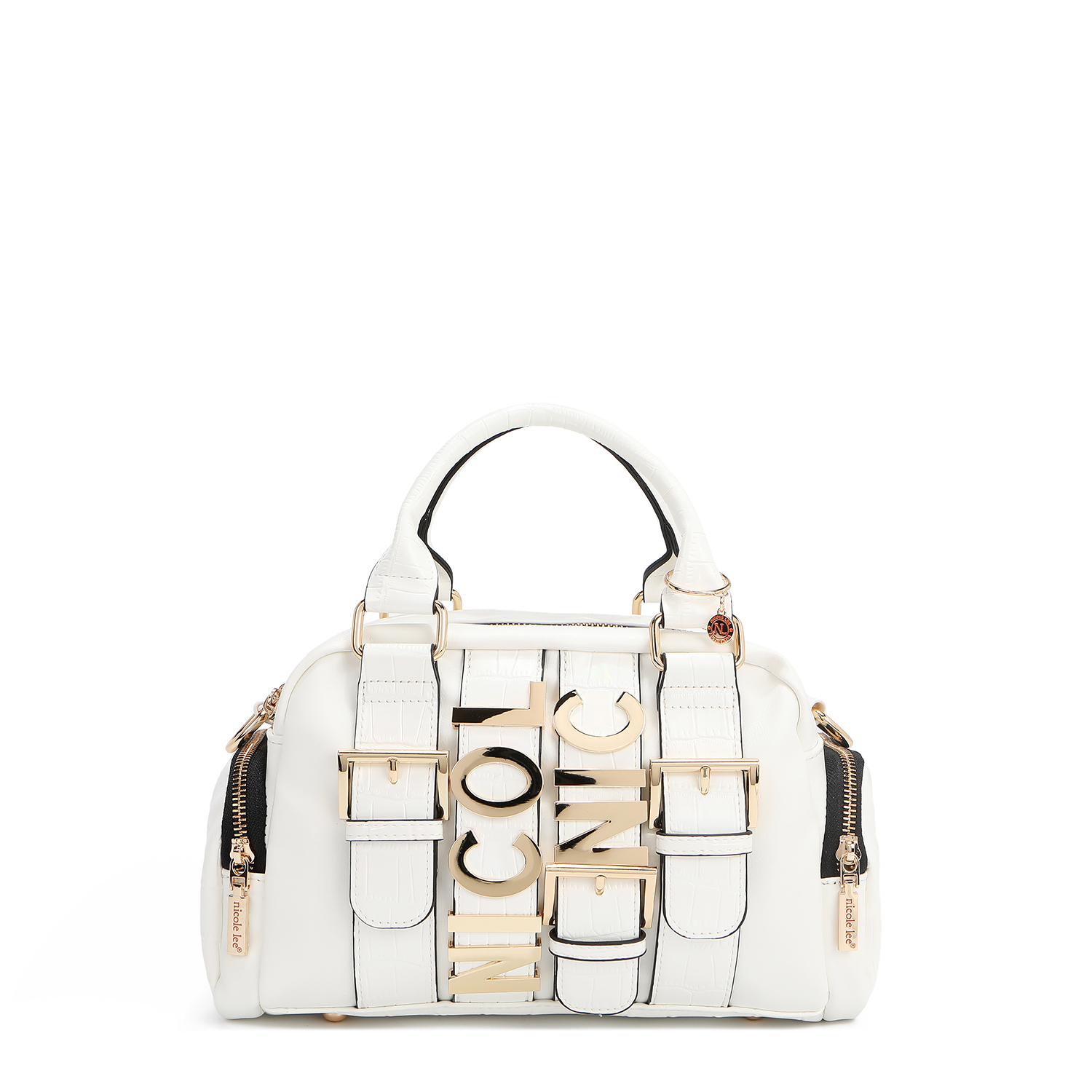 Foto 1 | Bolsa Boston Nicole Lee con Cinturón de Hebilla Metálica