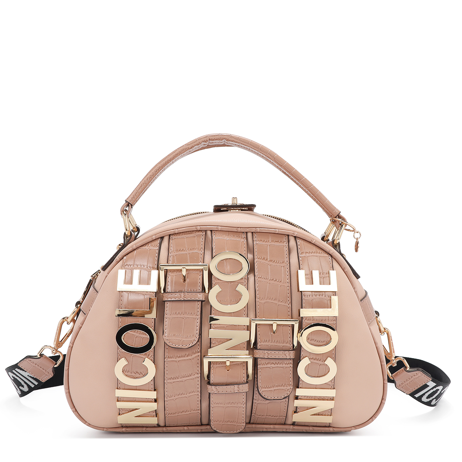 Foto 4 pulgar | Bolsa Dome Nicole Lee con Cinturón de Hebilla Metálica