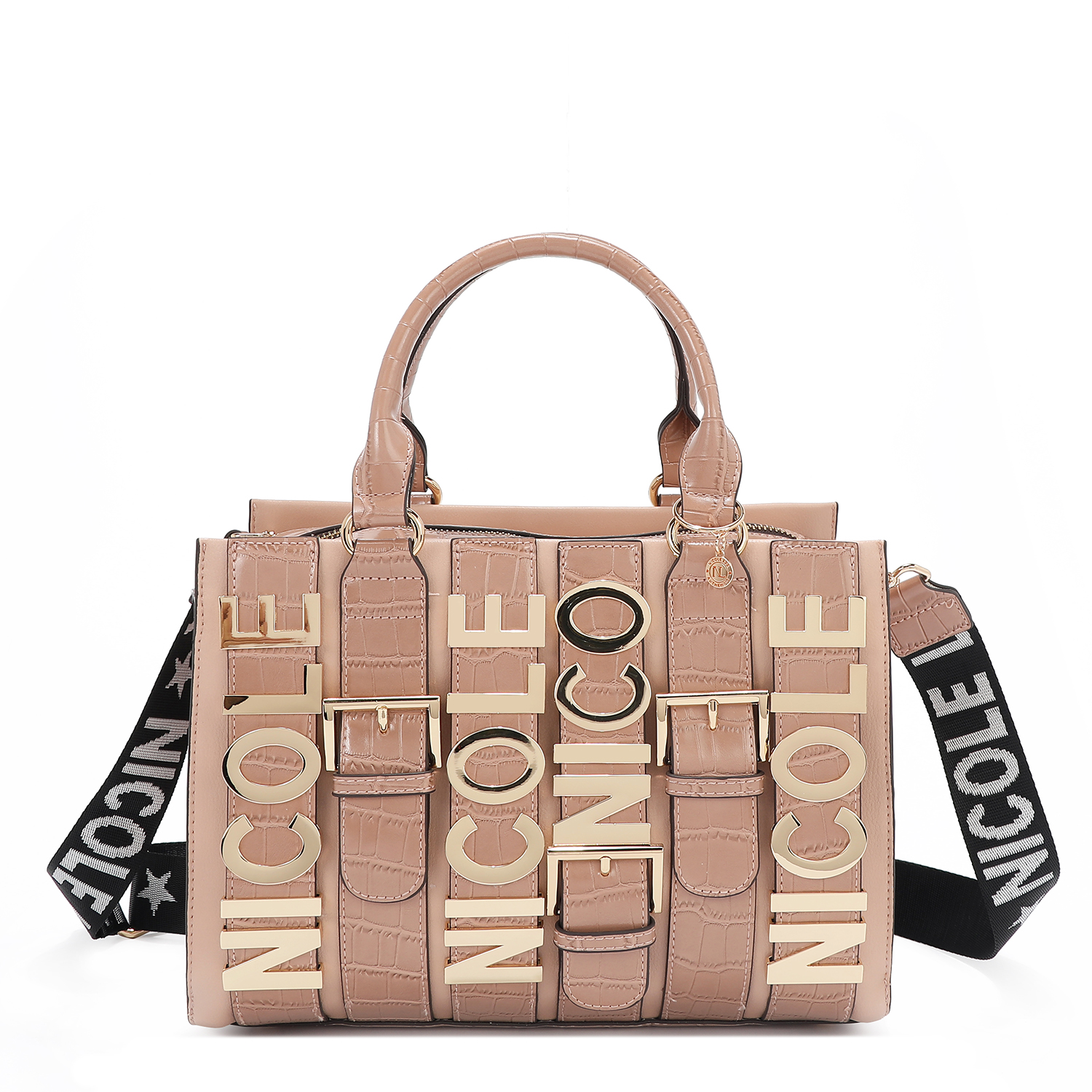 Foto 4 pulgar | Bolsa Tote Nicole Lee con Cinturón de Hebilla Metálica