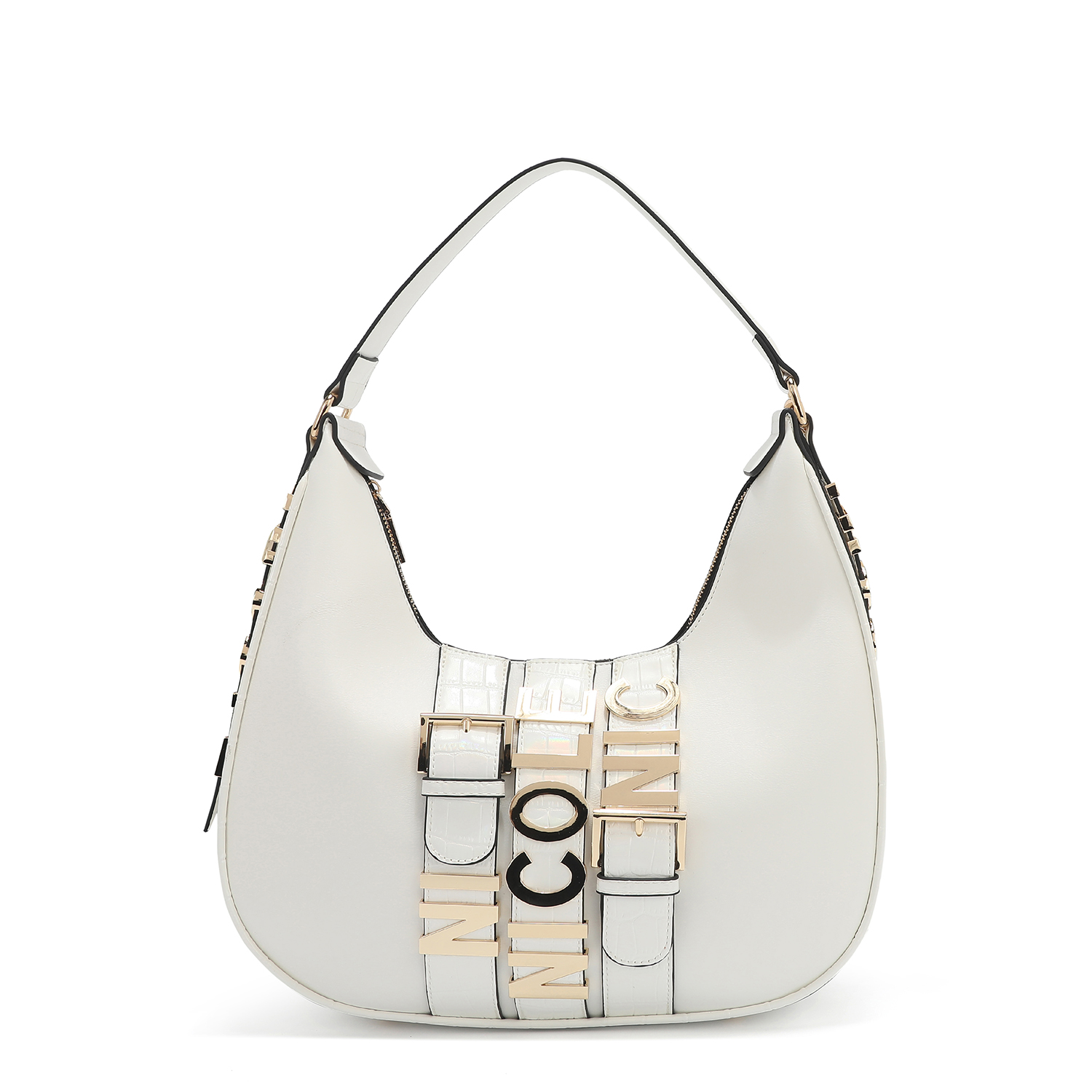 Foto 1 | Bolsa Hobo Nicole Lee con Cinturón de Hebilla Metálica