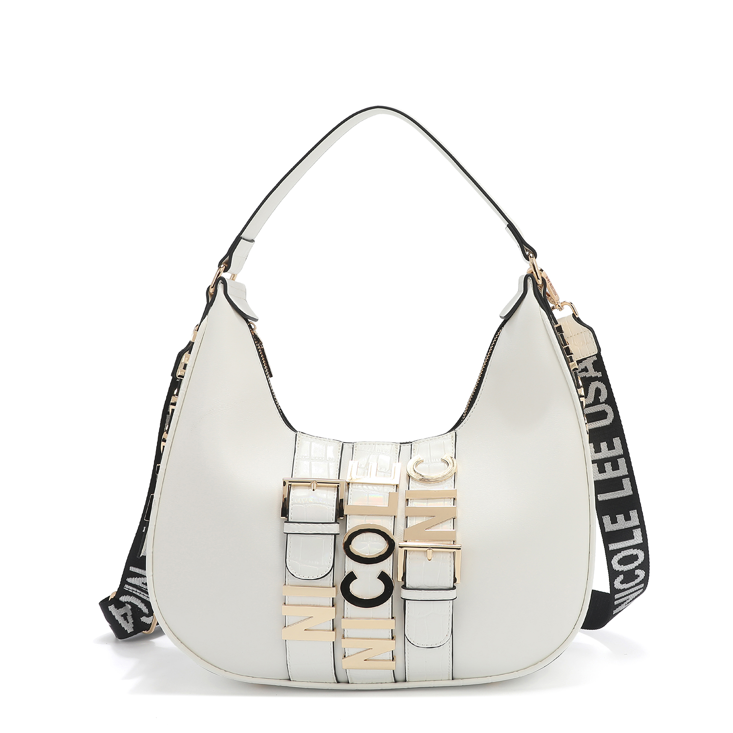 Foto 4 pulgar | Bolsa Hobo Nicole Lee con Cinturón de Hebilla Metálica