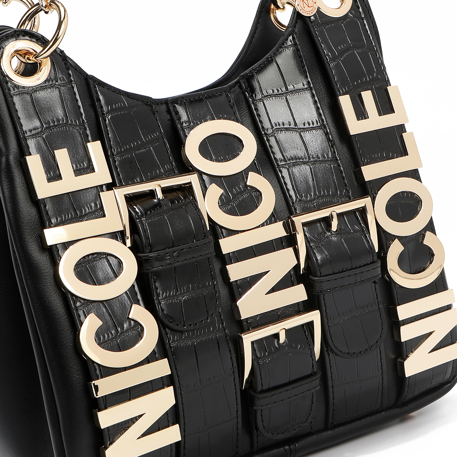 Foto 3 | Bolsa Shoulder Nicole Lee con Cinturón de Hebilla Metálica