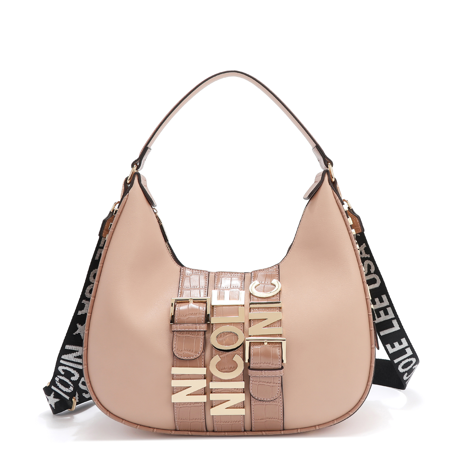Foto 4 pulgar | Bolsa Hobo Nicole Lee con Cinturón de Hebilla Metálica