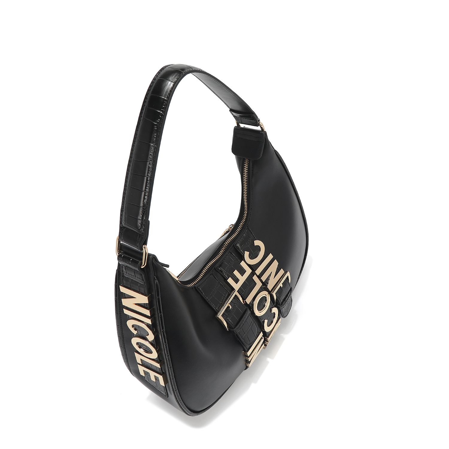 Foto 6 pulgar | Bolsa Hobo Nicole Lee con Cinturón de Hebilla Metálica