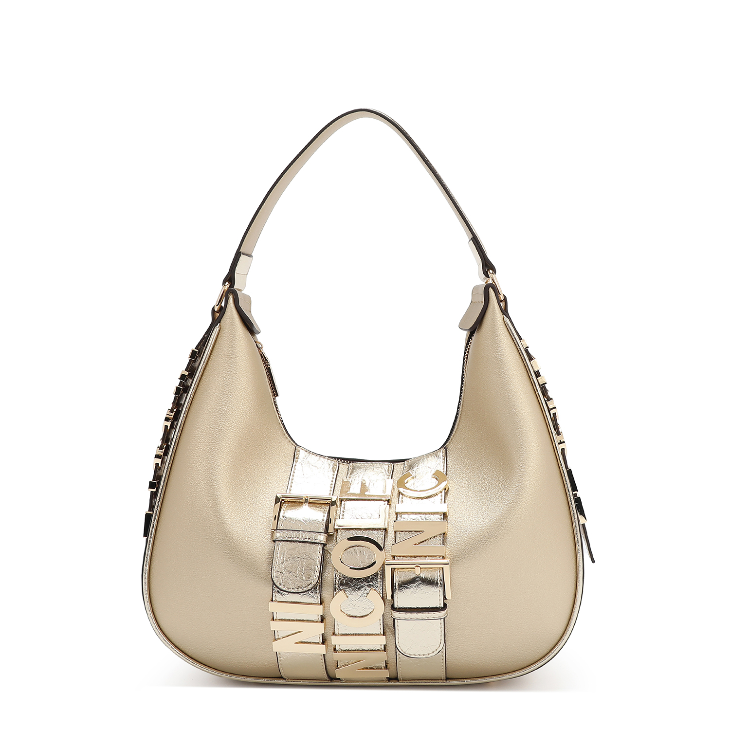 Foto 1 | Bolsa Hobo Nicole Lee con Cinturón de Hebilla Metálica